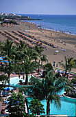 Playa Grande, Puerto del Carmen, Lanzarote Kanarische Inseln, Spanien