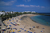 Strand, Playa Blanca, Lanzarote Kanarische Inseln, Spanien