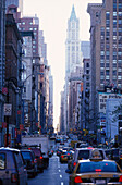 Broadway & Woolworth Tower, Manhattan NYC, USA
