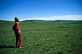 Zulu-shepherd, Drakensberge, KwaZulu Natal South Africa
