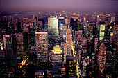 Blick vom Empire State Building, Manhatten, New York City USA