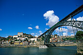 Ponte D. Luis I. ueber Douro, Ribeira, Porto Portugal