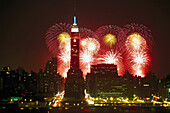 Feuerwerk, 4TH July, Empire State Building Manhattan, New York City, USA
