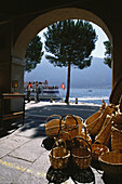Blick auf Luganer See, Morcote, Tessin, Schweiz