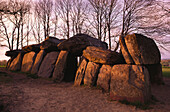 Prehistoric rock formations, Dolmen, La Roche aux Fées, Ile et Vilaine, Bretagne, France