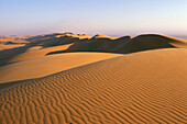 Desert landscape with sand dunes, Swakopmund, Namibia, Africa