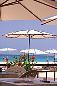 Beach bar at beach of Santa Maria, Sal, Cape Verde Islands, Africa