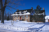 House, In winter, Lery, Prov. Quebec Canada