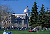 Park, Bonsecours Market, Old Town, Montreal Prov. Quebec, Canada