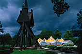Glockenturm im Freilicht-, museum Gut Julita Södermanland, Schweden