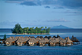 Overwater bungalows at Lagoon Resort, Bora Bora, French Polynesia