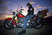 Harley-Davidson Heritage Softail, Highway 1, Suedl. Santa Lucia Kalifornien, USA