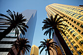 First Interstate World Center rechts, Los Angeles, Kalifornien, USA