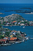 Schäreninsel vor Insel Tjörn, vom Berg Tjörnehuvud, bei Rönnang Bohuslän, Schweden, Europa