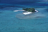 Motu Tapu, small island in the lagoon, Bora Bora, French Polynesia