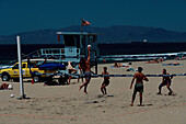 Beachvolleyball Tunier, Hermosa Beach, Los Angeles Kalifonien, USA
