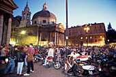 Piazza del Popolo, Jugendtreff, Rom, Latium Italien