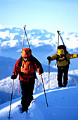 Bergsteiger auf einem Skitour, Angerstein, Strichkogel, Gosaukamm, Österreich