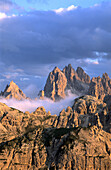 Blick auf Monte Campedelle, Dolomiten, Südtirol, Italien