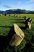 Stone Circle, Lake District, near Keswick Europe, England