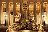 Fountain with statues in front of parliament, Vienna, Austria