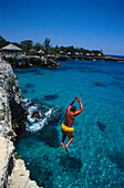 Klippenspringer, Pirates Cave Negril, Jamaika