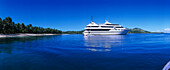 Blue Lagoon Cruises Kreuzfahrtschiff MV Mystique Princess, Yasawa Inselgruppe, Fidschi-Inseln, Südpazifik