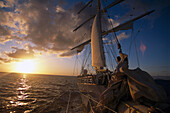 Sunset Sailing, Star Clipper Caribbean