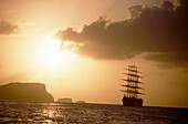 Royal Clipper at Sunset, Port Elizabeth, Bequia St. Vincent & The Grenadines