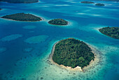 Luftbild, Insel, Inseln in Blacket Strait Salomon-Inseln