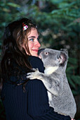 Hugging a Koala, Lone Pine Koala Sanctuary Brisbane, Queensland, Australia