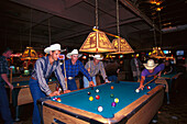 Pool Playing Cowboys, Fort Worth, Texas, USA