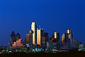 City Skyline at Night, Dallas , Texas USA