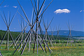 Nez Perce Camp, Big Hole National Battlefield Montana, USA