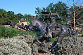 Pioneer Plaza Sculpture, Dallas , Texas, USA