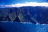 Aerial View, Na Pali Coast, Kauai Hawaii, USA