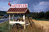 Roadside Potato Stand, Morup Mølle, North Jutland, Denmark