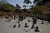 Mud Bath Relaxation, Dalyan River Mud Baths, Dalyan River, Turkish Aegean, Turkey