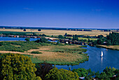 View over Lake Muritz, Mecklenburg Lake District, Mecklenburg-Western Pomerania, Germany