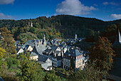 Blick von Monschau, Eifel, Nordrhein-Westfalen, Deutschland