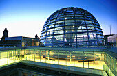 Glaskuppel vom Architekt Norman Foster, Reichstagsgebäude Berlin, Deutschland