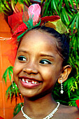 Little Girl with Gap in the Teeth, Baranquilla, Carnival, Colombia, South America