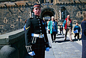 Wache, Edinburgh Castle Schottland