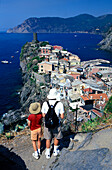 Aussicht auf Vernazza, Cinque Terre Ligurien, Italien