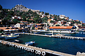 Kale Simena, , Harbour, Kekova Archipel Aegaen Sea , Turkey