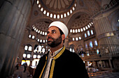 Imam, Sultan Ahmet Moschee, Blaue Moschee, Istanbul, Türkei