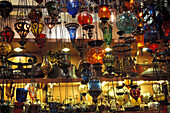 Oriental lamps, Grand Bazar, Beyazit, Istanbul Turkey