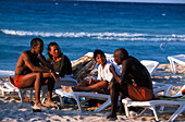 People at Varadero Beach, Varadero Cuba, Caribbean