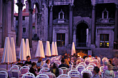 Straßencafé-Peristil, Diokletian Palast, Split Dalmatien, Kroatien