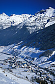 Wintersportort Neustift, Stubaital, Tirol, Österreich